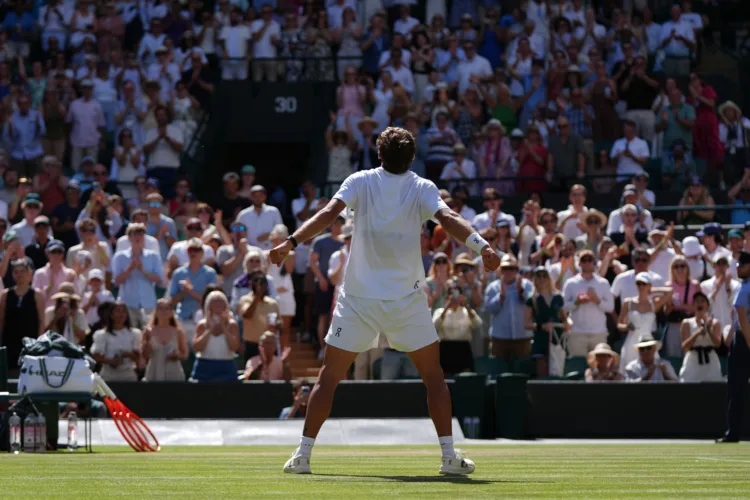 Cobolli performs Ronaldo celebration as Paolini wins before Federer on Italy's big day at Wimbledon